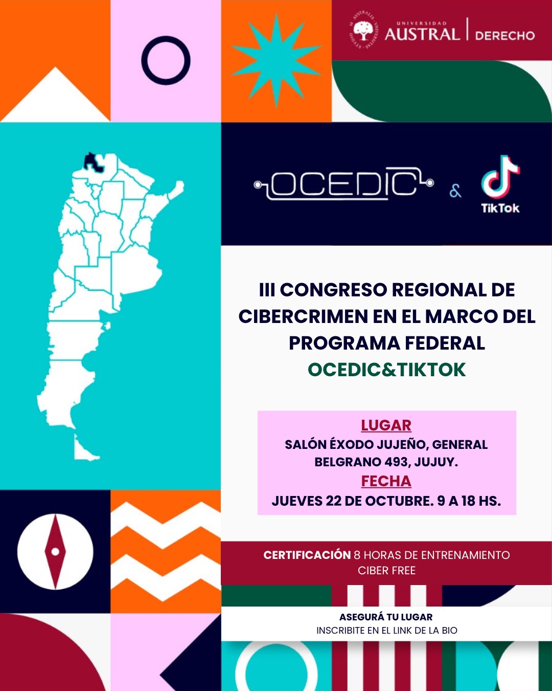 El 3er Congreso Regional del Programa Federal OCEDIC & TikTok llega a Jujuy